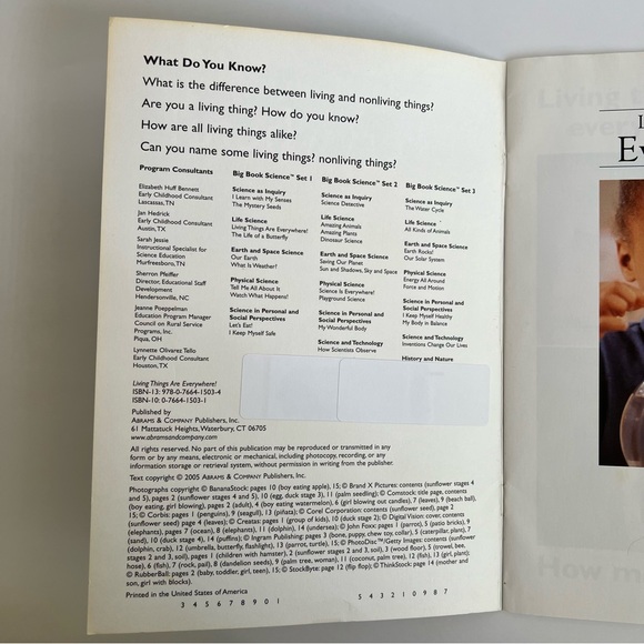 Living Things Are Everywhere! By Jayne Smith kids educational reading book - Picture 5 of 17